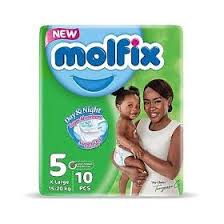 Molfix Day & Night Size 5 15-20Kg 8 Pieces